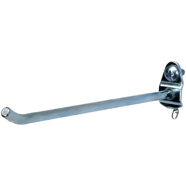 DuraHook 6" Single Rod, 30 Degree Pegboard Hook, 10 Pack